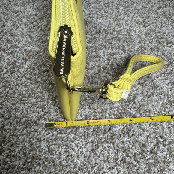 Adrienne Vittadni Bright Yellow Charging Wristlet Wallet Clutch - Picture 16 of 16